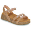 Think KOAK Beige Sandali con zeppa Donna