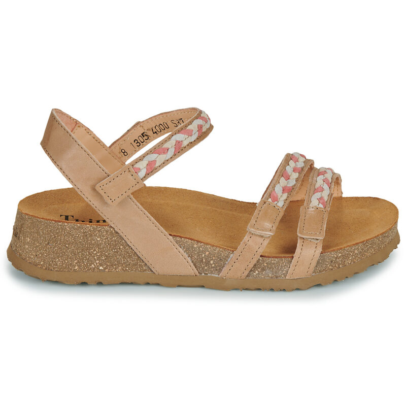 Think KOAK Beige Sandali con zeppa Donna - 2