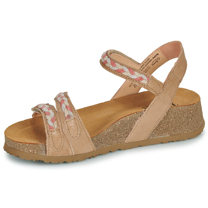 Think KOAK Beige Sandali con zeppa Donna - 4