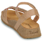 Think KOAK Beige Sandali con zeppa Donna - 5