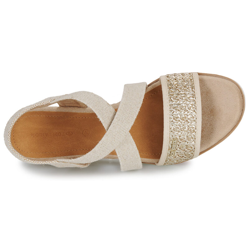Tom Tailor ISABEAU Beige Wedge Sandals Women - 6