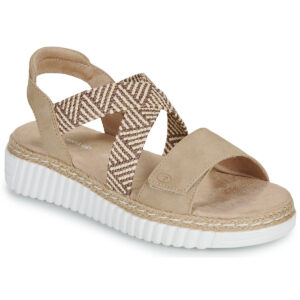 Tom Tailor SENTO Beige Sandali con zeppa Donna