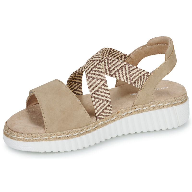 Tom Tailor SENTO Beige Sandali con zeppa Donna - 4
