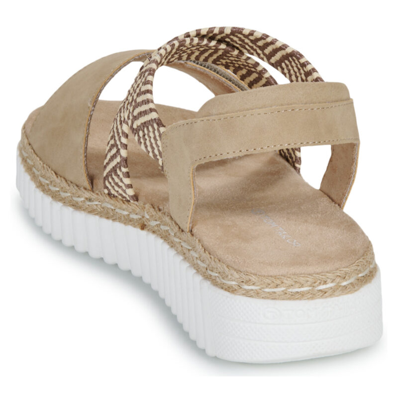 Tom Tailor SENTO Beige Sandali con zeppa Donna - 5