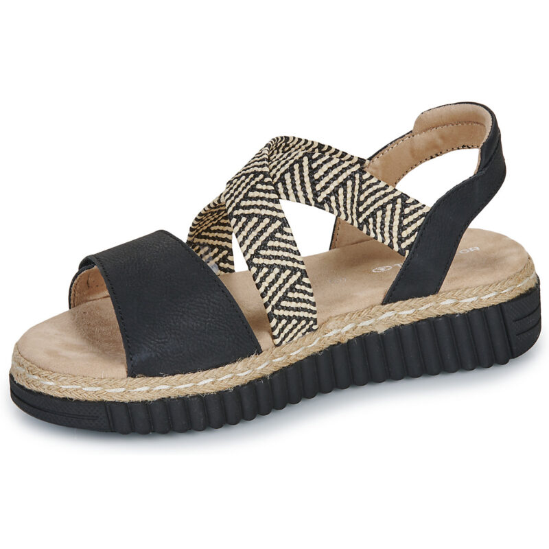 Tom Tailor SENTO Nero Sandali con zeppa Donna - 4