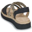Tom Tailor SENTO Nero Sandali con zeppa Donna - 5
