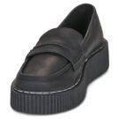 TUK VINTAGE CREEPER Schwarze Damenmokassins - Gr&ouml;&szlig;e 3