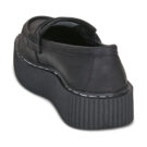 TUK VINTAGE CREEPER Schwarze Damenmokassins - Gr&ouml;&szlig;e 5