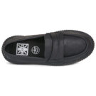 TUK VINTAGE CREEPER Schwarze Damenmokassins - Gr&ouml;&szlig;e 6