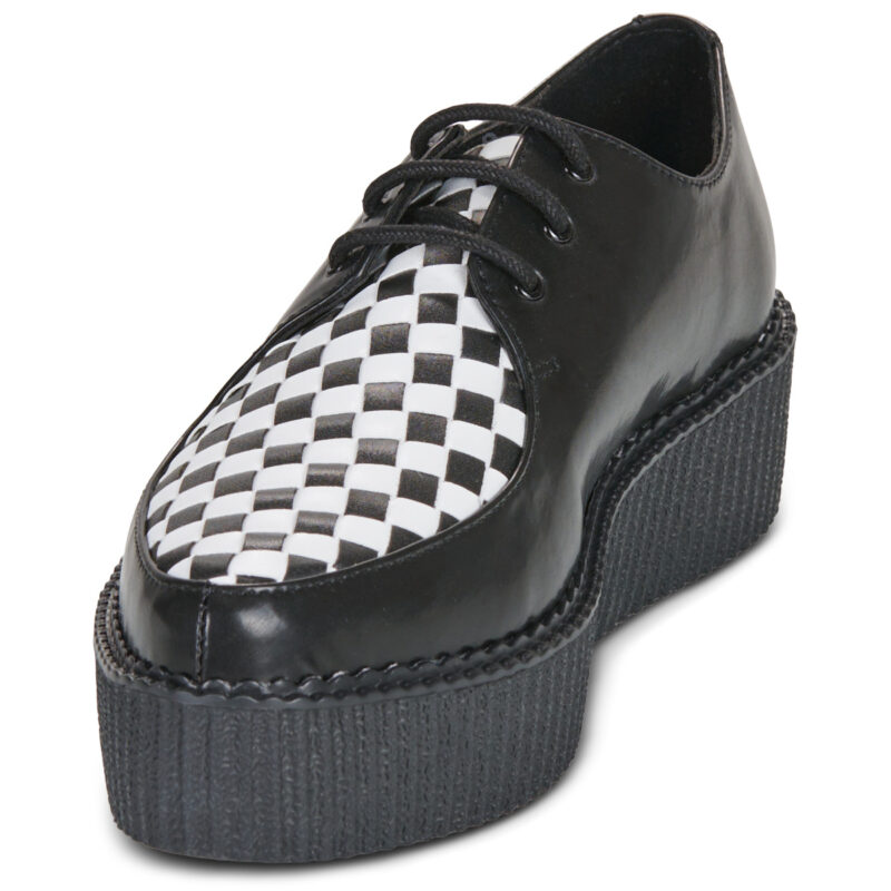 TUK HIPOINT CREEPER Nero - Derby Donna - 3