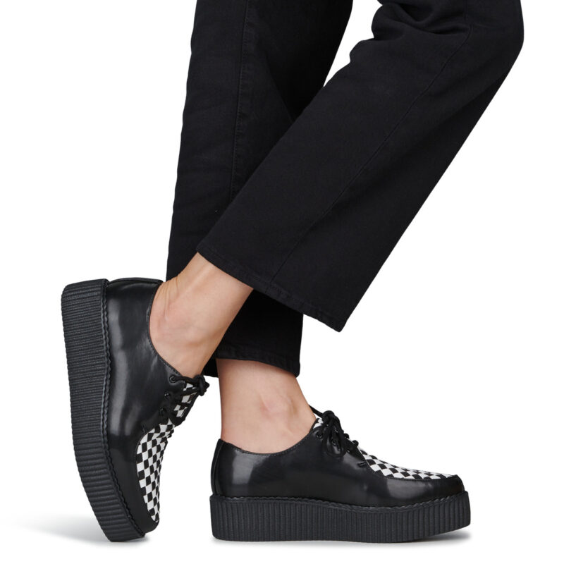 TUK HIPOINT CREEPER Nero - Derby Donna - 8