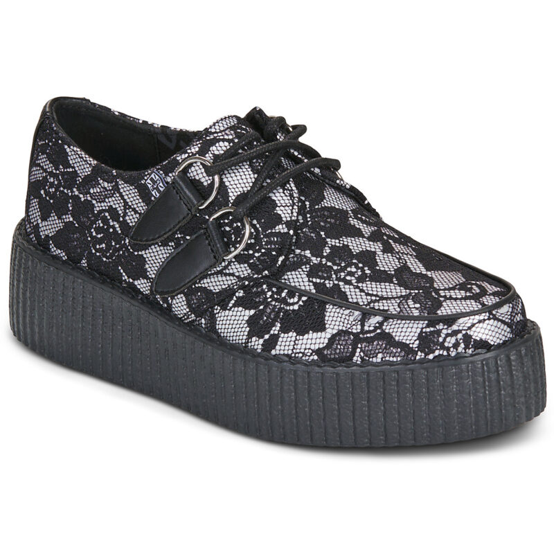 TUK VIVA HI CREEPER Nero - Derby Donna - 1