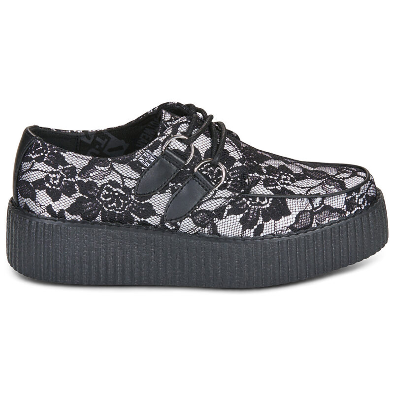 TUK VIVA HI CREEPER Nero - Derby Donna - 2