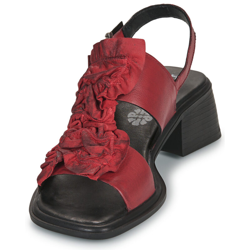 Papucei DOMINI Rosso Sandali con tacco Donna - 3