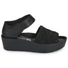 Papucei ERMINA Nero Sandali con zeppa Donna - 2