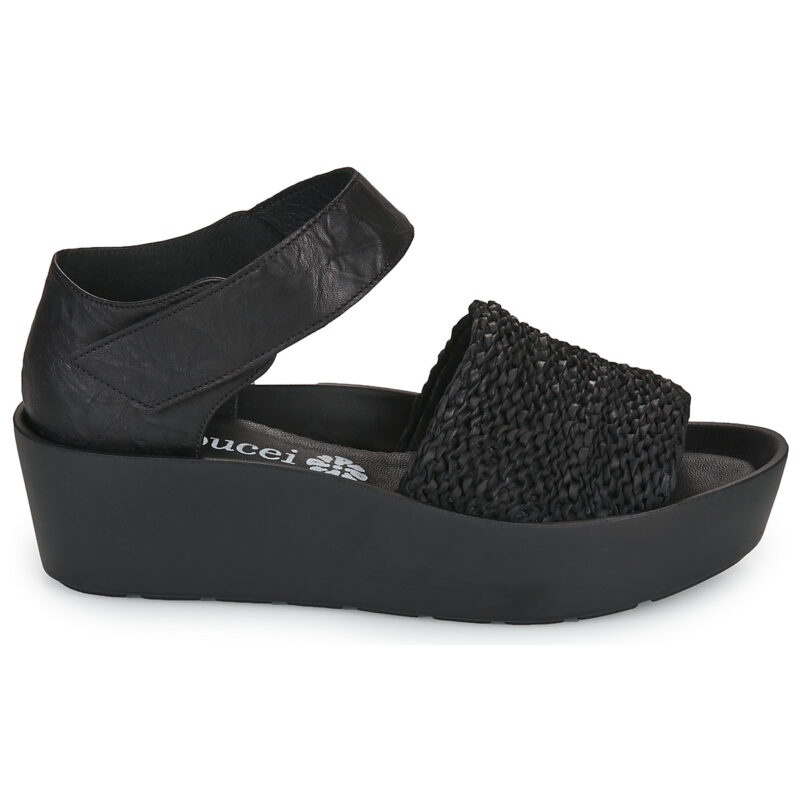 Papucei ERMINA Nero Sandali con zeppa Donna - 2