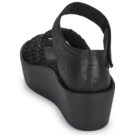Papucei ERMINA Nero Sandali con zeppa Donna - 5