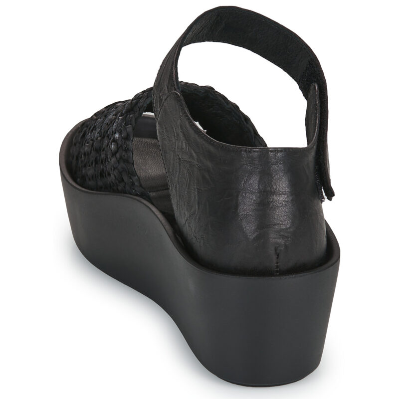 Papucei ERMINA Nero Sandali con zeppa Donna - 5