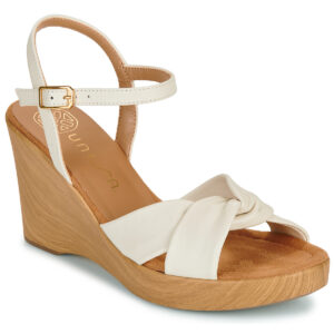 Unisa RAMIRO Wei&szlig;e Damen-Keilsandalen
