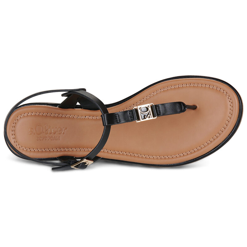 S.Oliver 2178749-9999 Nero Sandali con zeppa Donna - 6