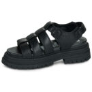 Buffalo LENNOX FISHER Black Wedge Sandals Women - 4