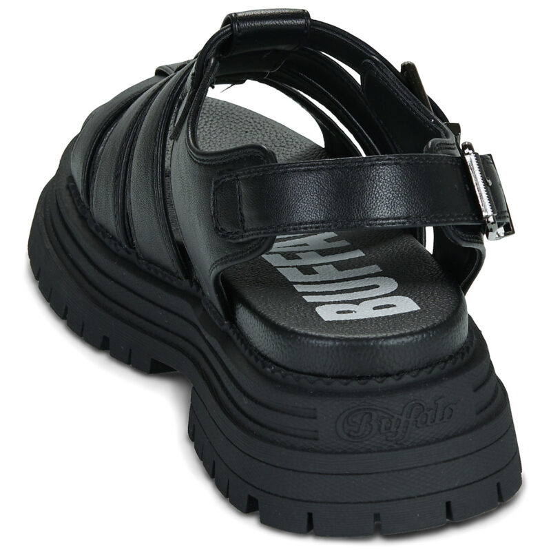 Buffalo LENNOX FISHER Black Wedge Sandals Women - 5
