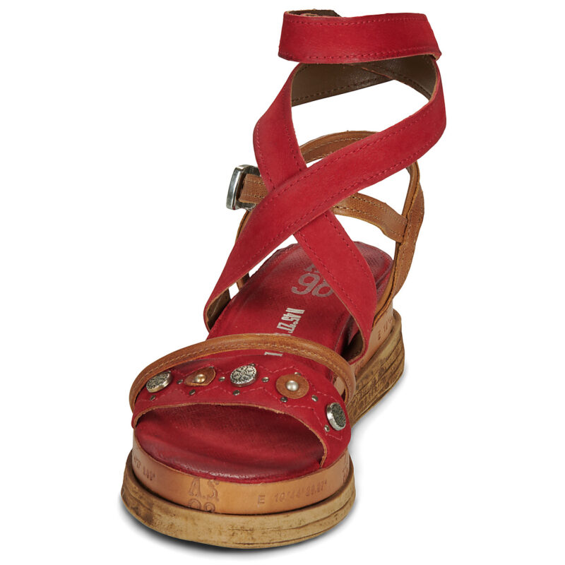Airstep / A.S.98 LAGOS Rot Keilabsatz Sandalen Damen - 3