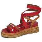 Airstep / A.S.98 LAGOS Rot Keilabsatz Sandalen Damen - 4
