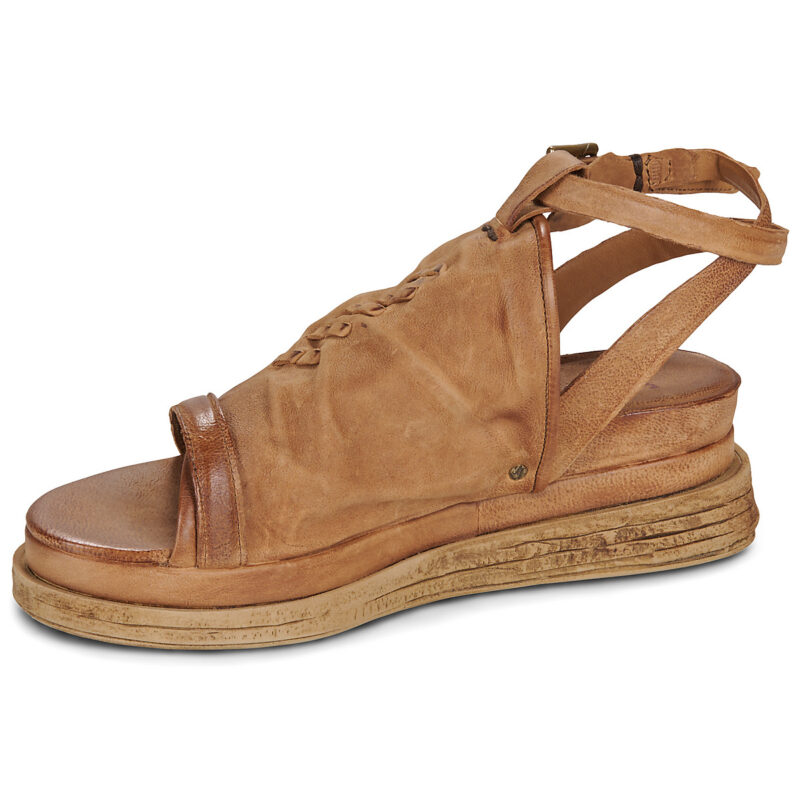 Airstep AS98 LAGOS BRIDE Braune Keilsandalen f&uuml;r Damen - Gr&ouml;&szlig;e 4