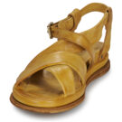 Airstep AS98 L&ouml;ffelriemen-Sandalen f&uuml;r Damen, gelb, niedrig - Gr&ouml;&szlig;e 3