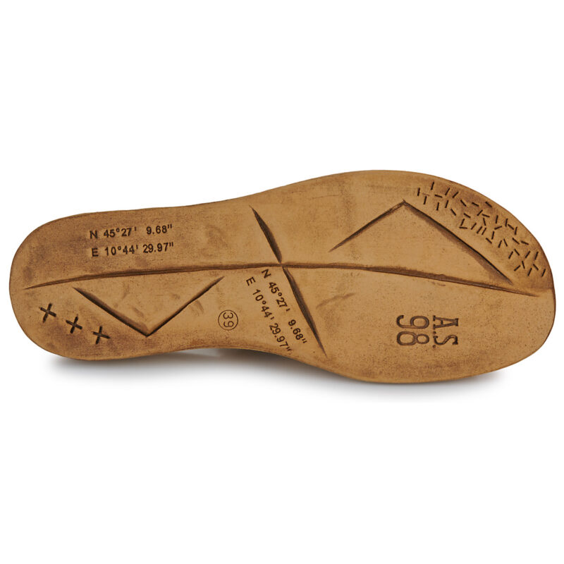 Airstep AS98 L&ouml;ffelriemen-Sandalen f&uuml;r Damen, gelb, niedrig - Gr&ouml;&szlig;e 7