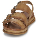 Airstep AS98 SPOON SANDAL JEWEL Braune Damen-Sandalen mit niedrigem Schaft - Gr&ouml;&szlig;e 3