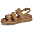 Airstep AS98 SPOON SANDAL JEWEL Braune Damen-Sandalen mit niedrigem Schaft - Gr&ouml;&szlig;e 4