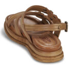 Airstep AS98 SPOON SANDAL JEWEL Braune Damen-Sandalen mit niedrigem Schaft - Gr&ouml;&szlig;e 5
