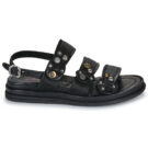 Airstep / A.S.98 SPOON SANDAL JEWEL Schwarz Flache Sandalen Damen - 2