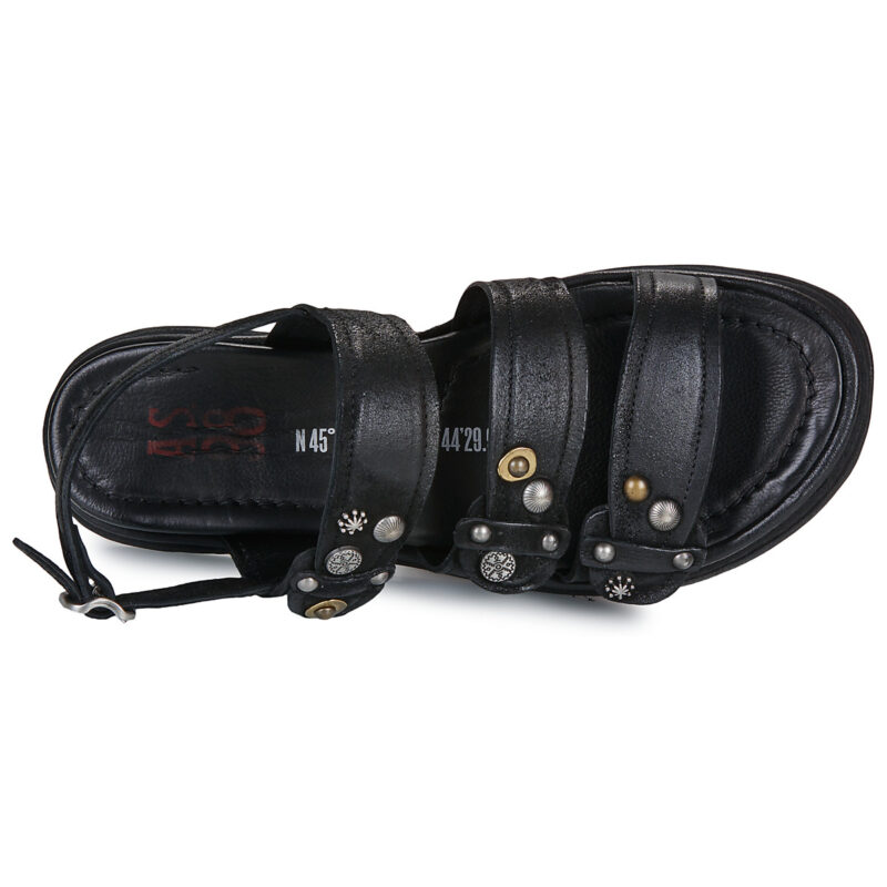 Airstep / A.S.98 SPOON SANDAL JEWEL Schwarz Flache Sandalen Damen - 6