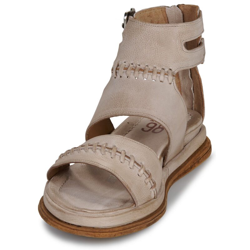 Airstep / AS98 SPOON Beige flache Sandalen f&uuml;r Damen - Gr&ouml;&szlig;e 3