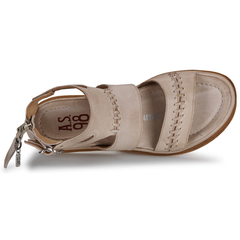 Airstep / AS98 SPOON Beige flache Sandalen f&uuml;r Damen - Gr&ouml;&szlig;e 6