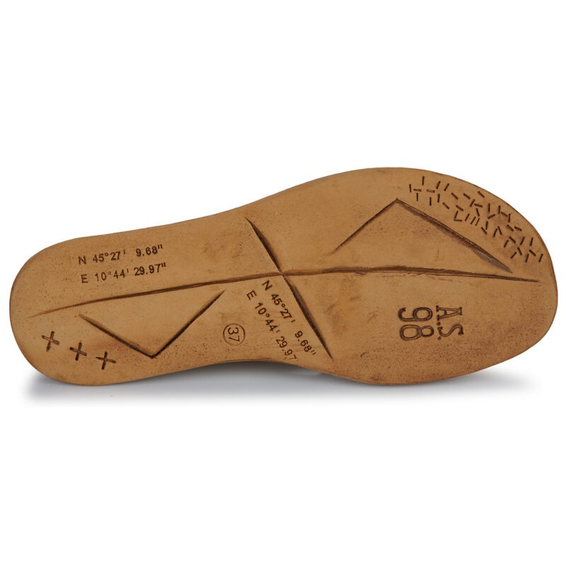 Airstep / AS98 SPOON Beige flache Sandalen f&uuml;r Damen - Gr&ouml;&szlig;e 7