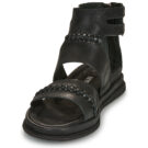 Airstep / AS98 SPOON Schwarze flache Sandalen f&uuml;r Damen - Gr&ouml;&szlig;e 3