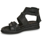 Airstep / AS98 SPOON Schwarze flache Sandalen f&uuml;r Damen - Gr&ouml;&szlig;e 4