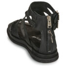 Airstep / AS98 SPOON Schwarze flache Sandalen f&uuml;r Damen - Gr&ouml;&szlig;e 5