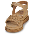 Airstep AS98 LAGOS SANDALEN Braune Keilsandalen Damen - Gr&ouml;&szlig;e 3