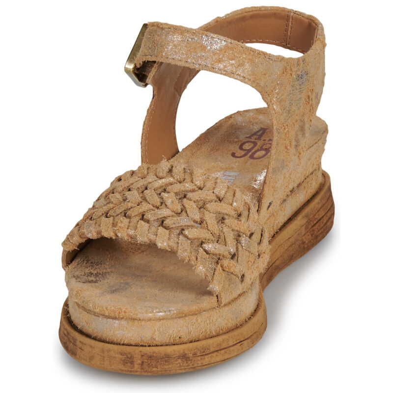 Airstep AS98 LAGOS SANDALEN Braune Keilsandalen Damen - Gr&ouml;&szlig;e 3