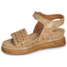 Airstep AS98 LAGOS SANDALEN Braune Keilsandalen Damen - Gr&ouml;&szlig;e 4