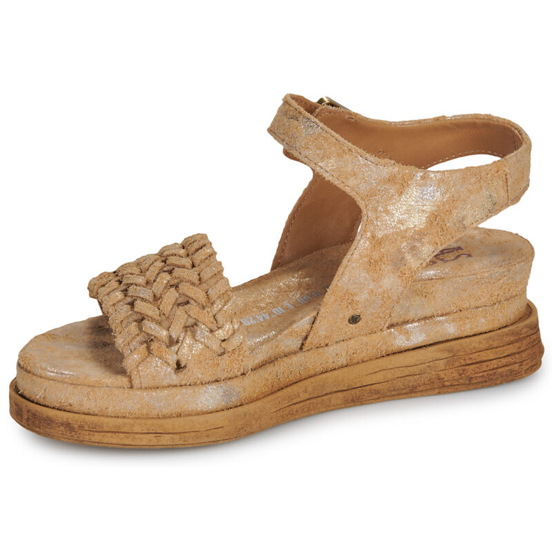 Airstep AS98 LAGOS SANDALEN Braune Keilsandalen Damen - Gr&ouml;&szlig;e 4