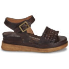 Airstep AS98 LAGOS SANDALEN Braune Keilsandalen Damen - Gr&ouml;&szlig;e 2