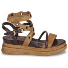 Airstep / A.S.98 LAGOS STUD Braun Keilabsatz Sandalen Damen - 2