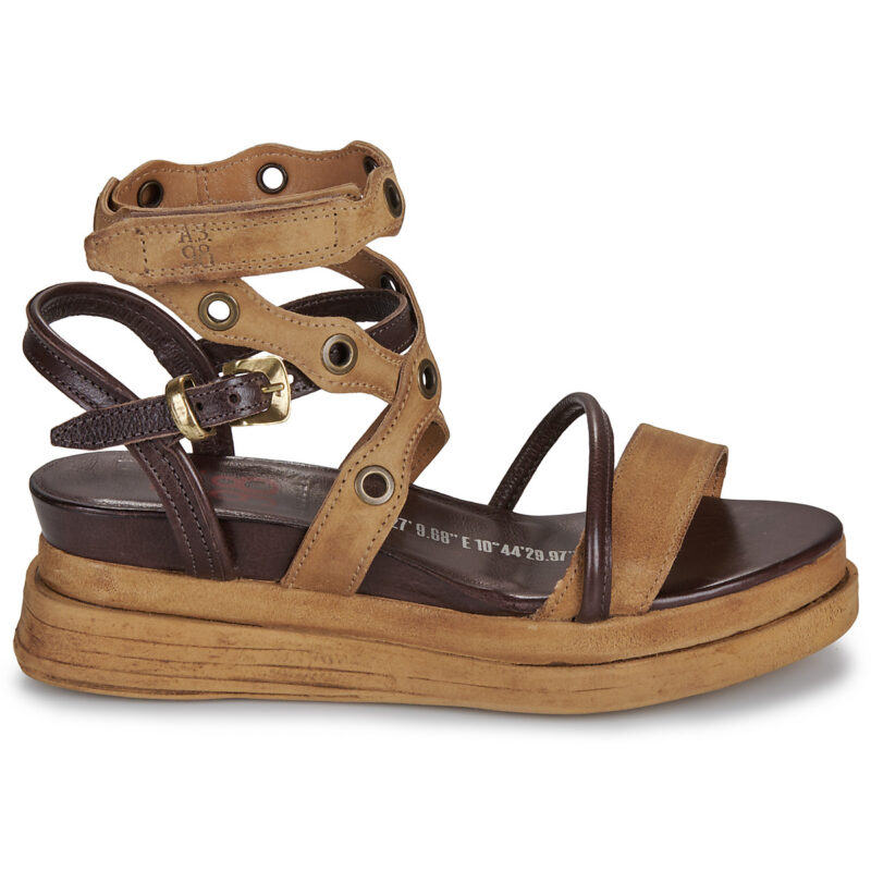 Airstep / A.S.98 LAGOS STUD Braun Keilabsatz Sandalen Damen - 2