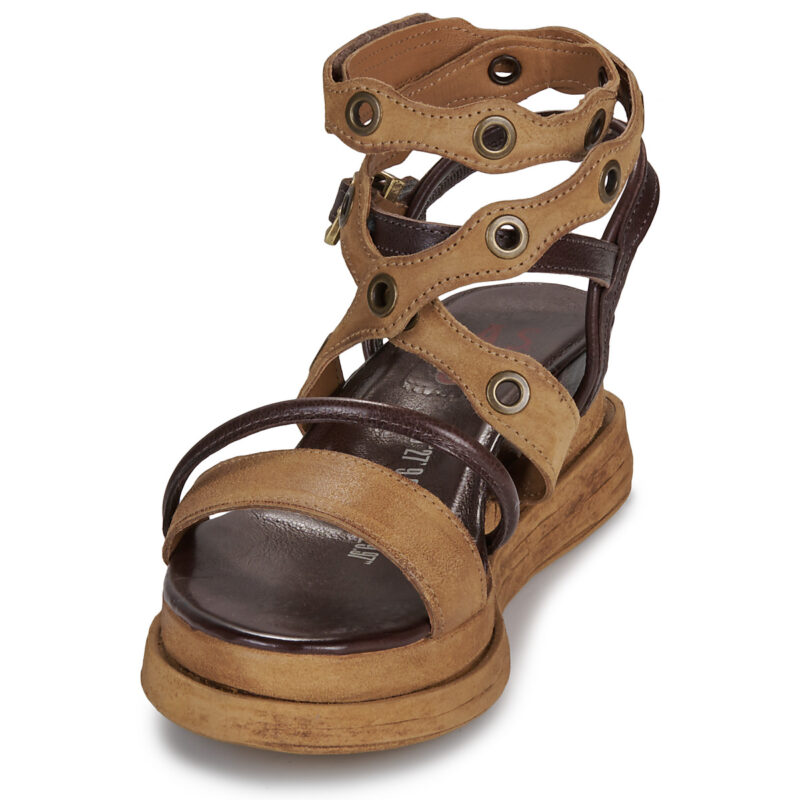 Airstep / A.S.98 LAGOS STUD Braun Keilabsatz Sandalen Damen - 3